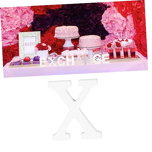 ABOOFAN Unfinished Wood Letter DIY Block Words Sign Alphabet Letters Ornaments Wooden Name Letter Wood Blocks Birthday Table Sign DIY Wooden Alphabet ABOOFAN