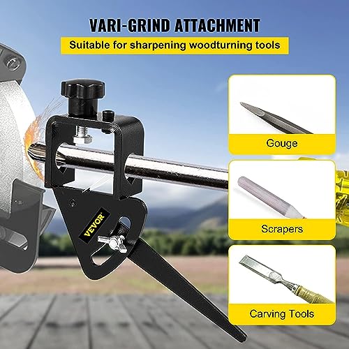 VEVOR Vari-Grind Jig, 3/4" Diameter of the Hole Vari-Grind Attachment, Fit for 0.63" Bowl Gouges Grinding Jig with Vari-Grind, Large Hole Vari-Grind VEVOR