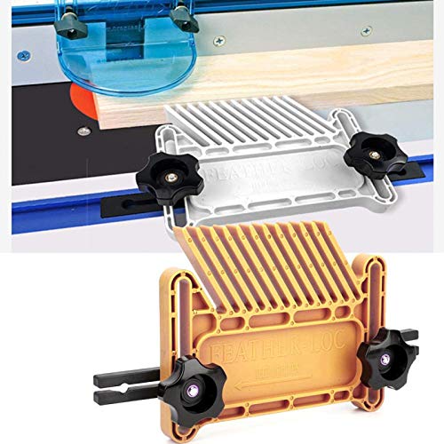 Woodworking Feather Board, Extended Table Saw Fence Featherboard, Plastic Multi-Purpose(Square Feather Board Type B Yellow) Qioniky