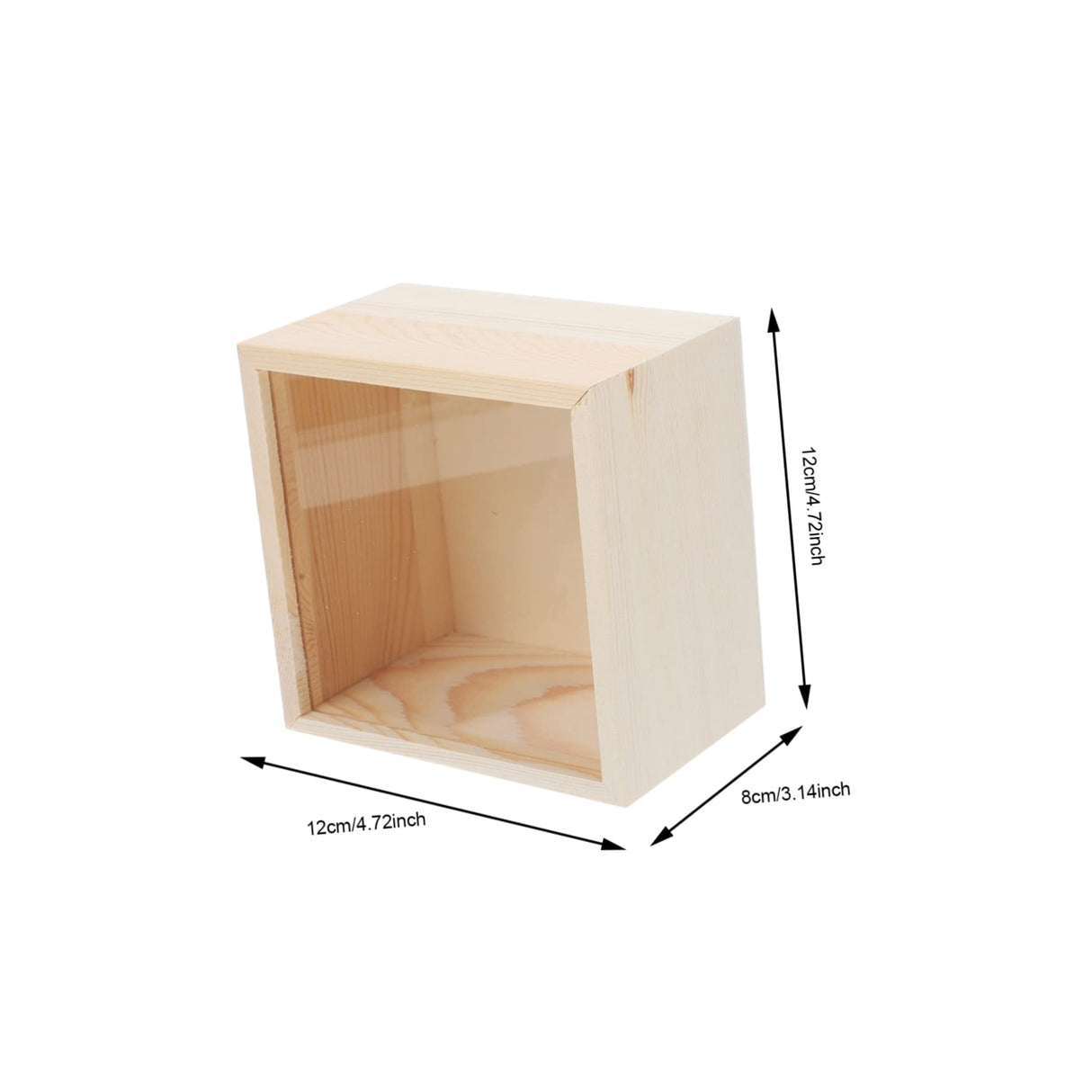 NOLITOY Box Storage Wooden Box Earring Desk Topper Tip Jar Desk Tray Party Gifts Supplies Wooden Tea Organizer Wooden Crates Unfinished Wooden Tray NOLITOY