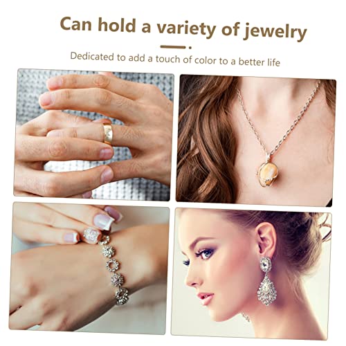 Abaodam 18 Pcs Wooden Box with Lock Ring Storage Organizer Jewelry Organizer Trays for Drawers Wood Gift Containers Unfinished Wooden Jewelry Case Abaodam