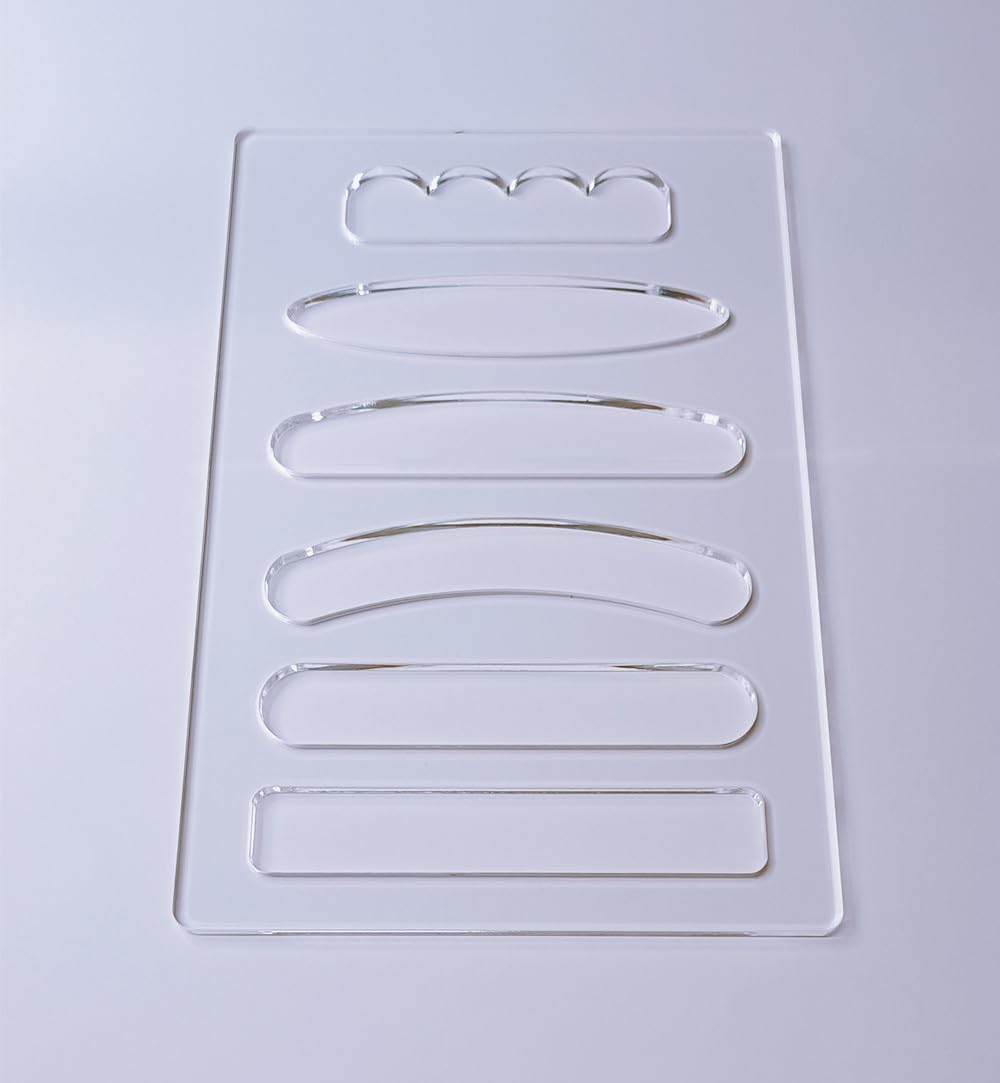 Charcuterie Board Handle Template,Acrylic Router Template,6 in 1 Grab Handle Router Template,Woodworking Router Template (11.75x7.75") Yuxuanish