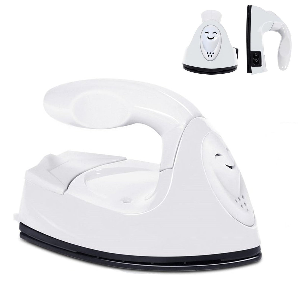 GoLashFun Mini Craft Iron Machine,White Small Electric Heat Press Iron Portable Handy Travel for Heating Transfer Vinyl Projects,Clothes Shoes Bags GoLashFun