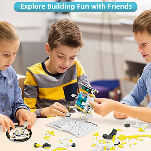 Dioju 13-in-1 Solar Robot Kit Toys for 8 9 10 11 12 Year Old Boys, STEM Projects for Kids Ages 8-12, Building Science Toys Set, Solar Powered Dioju