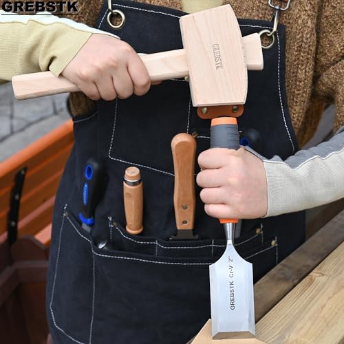 GREBSTK 2 inch Professional Wood Chisel for Woodworking, CR-V Steel Chisel, Woodworking Chisel GREBSTK