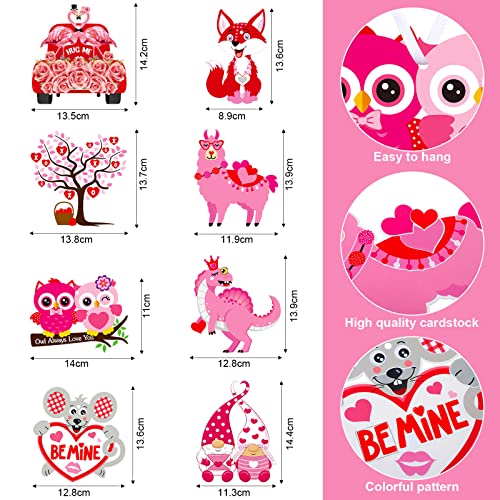 48 Sets Valentines Day Crafts Kit for Kids Valentines Heart Owl Crafts DIY Valentines Tree Ornament Kit Make Your Own Valentines Craft Projects Outus