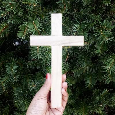 Factory Direct Craft Package of 6 Unfinished Wood Wall Crosses for VBS, Scouts and Bible School Projects Factory Direct Craft