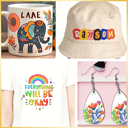 A-SUB Sublimation Starter Kit with Sublimation Paper and Sublimation Ink, 120g Sublimation Paper 8.5X11 Inch and 480ML CMYK Sublimation Ink Bundle A-SUB