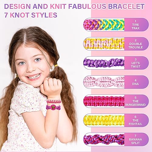 Dpai Friendship Bracelet Making Kit for Girls,DIY Arts and Crafts Toys,Jewelry String Maker Kit,The Best Birthday Gifts Ideas for Girls 6 7 8 9 10 11 Dpai