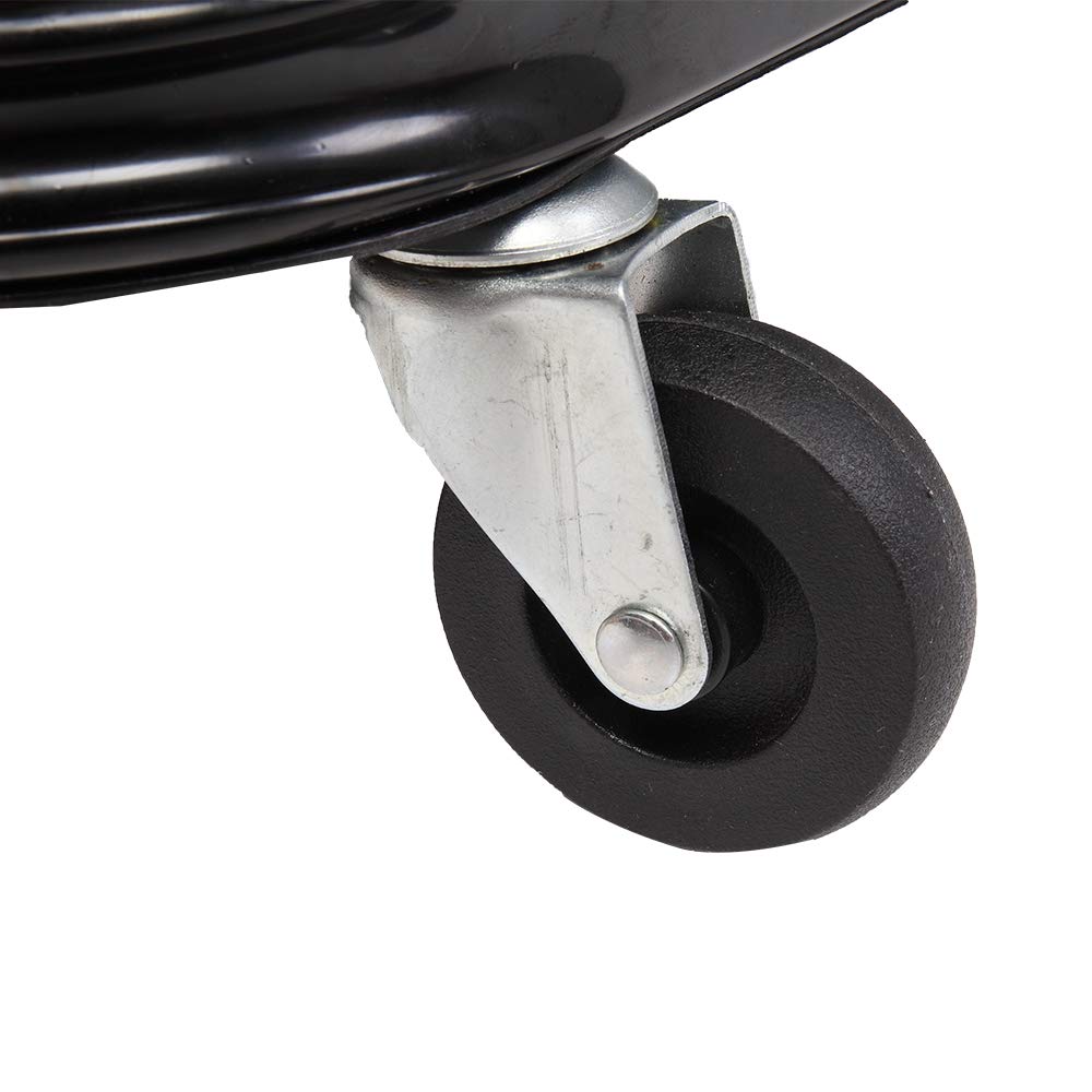 Parts-Diyer Shop Garage Rolling Stool Mechanic Roller Seat Chair, Rectangular Shape Auto Accessory, Red Parts-Diyer