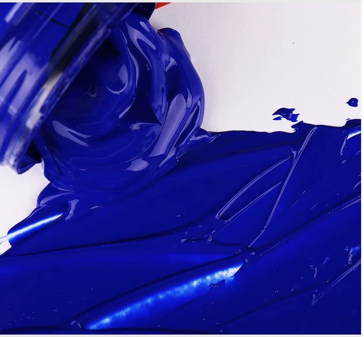 PENTRISTA Acrylic Paints 6 Large Tubes Virbrant Colors 75ml/2.54 oz Non-Toxic Art Supplies for Canvas, Wood, Ceramic, Fabric and Nail Art, PENTRISTA