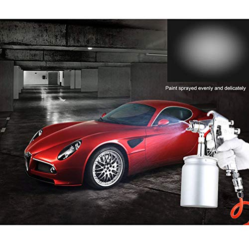 ZHONG AN Professional Paint Spary Gun, High Pressure Siphon Feed Spray Gun with 1000cc Cup, Nozzle Tip Size 3.0mm for Automotive, Household and ZHONG AN