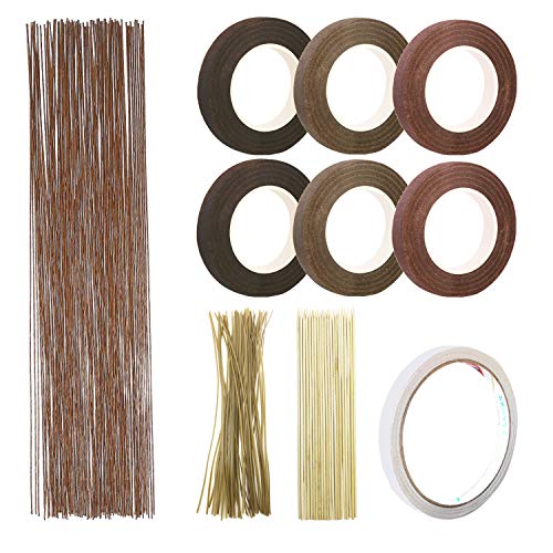 Floral Arrangement Kit with Floral Tape, 26 Gauge Floral Stem Wire