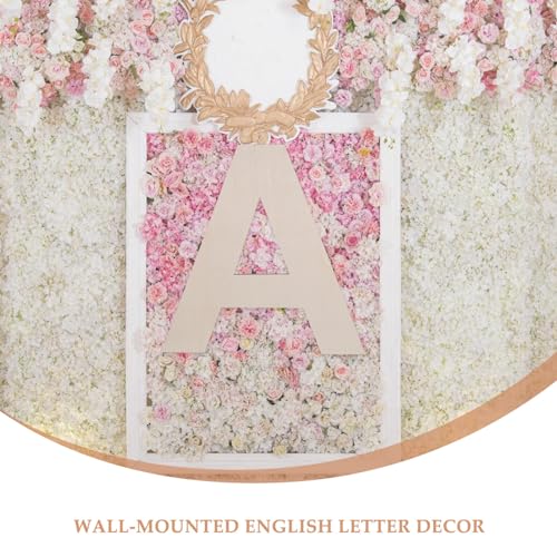 VOSAREA 2pcs Decor Unfinished Letters Cutouts DIY Sign Unfinished Wooden Letter Blank Craft Wooden Letters Wooden Craft Letter Sign Wooden Product VOSAREA