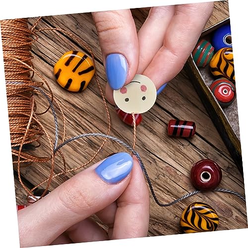 Operitacx 20pcs Doll Wooden Beads Wooden Beads Bulk Kids Beads Face Wood Spacer Beads Doll Head Beads Wooden Head Beads Smile Spacer Beads Crafts for Operitacx