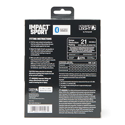 Honeywell Ademco Howard Leight Impact Sport Bluetooth 5.0 Electronic Shooting Earmuff (R-02548) Od Green HOWARD LEIGHT