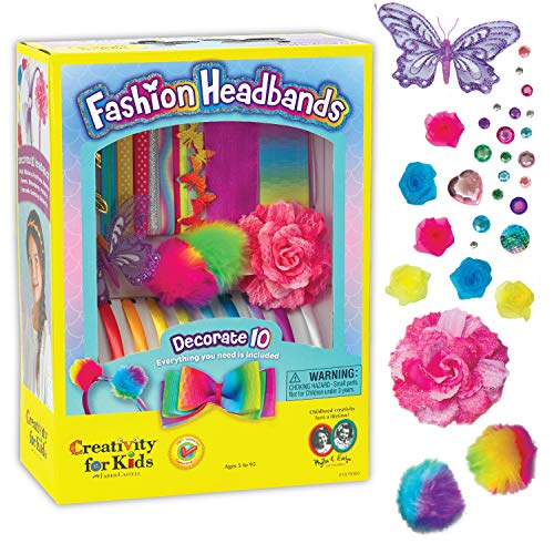 lillimasy Headband Making Kit for Girls, Make Your Own Fashion Headbands  for Kids, DIY Arts and Crafts for Girls, Makes 6 Unique Hair Accessories