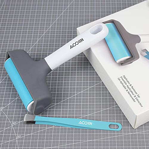 AOOIIN Rubber Brayer Roller & Mat Tweezers Remover Tool Set Craft Stamping Brayers for Cricut/Silhouette/Brother and Printmaking AOOIIN