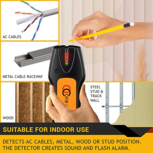 Ofircreation Stud Finder & Multifunction Device (Laser Level line, Leveler, Metric Ruler) - Stud Finder Wall Scanner With Laser Level Can Be Used as OFIRCREATION