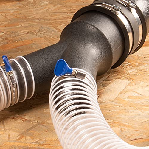 POWERTEC 70276 4-Inch to 2-1/2-Inch Dust Collection Splitter Fitting POWERTEC