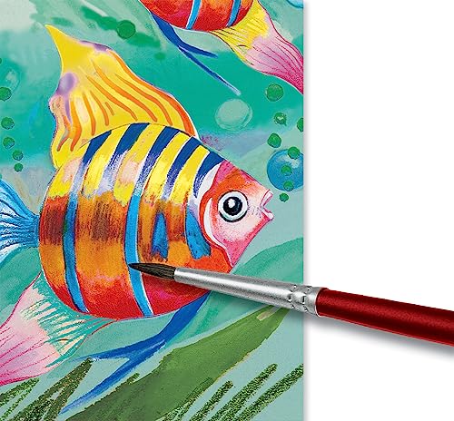 Faber-Castell Watercolor Paint Set With Brush - Premium Washable Watercolors for Kids, Multicolor, 1 count (pack of 1) Faber-Castell