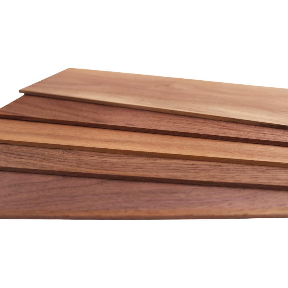 Natural Walnut Thin Sawn Lumber Board Blanks 1/8" x 4" (10pcs) (1/8" x 4" x 12") Barrington Hardwoods