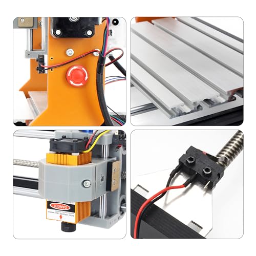 CNCTOPBAOS 3018 Pro CNC Router Kit,15000mW 15W Module,Offline GRBL Controller Limit Switches E-Stop,2 in 1 DIY Mini 3 Axis Desktop Acrylic PVC PCB CNCTOPBAOS