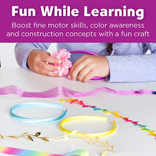 Creativity for Kids Fashion Headband Making Kit - Makes 10 DIY Headbands, Arts and Craft Kits for Ages 5-7+, Kids Activities, Birthday Gifts for Creativity for Kids