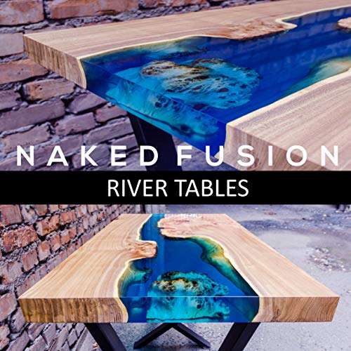 NAKED FUSION Epoxy Resin Crystal Clear-Deep Pour 2 Inch - Original Formula -Art Epoxy Casting Resin-3 Gallon Kit-for River Tables, Deep Resin Molds NAKED FUSION