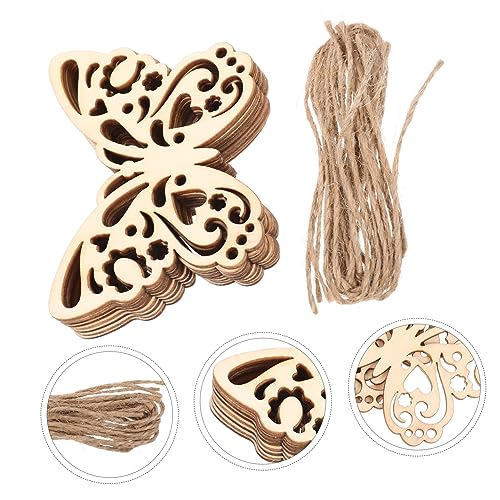 MAGICLULU 50 Sets Chrysanthemum on Blank Wood Chip Craft for Kids Unfinished Wooden Embellishments Unfinished Wooden Cutouts Unfinished Wood Crafts MAGICLULU