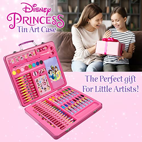 Disney Princess Art Set, Arts and Crafts for Kids 60 Pieces Colouring Sets for Girls Creative Drawing and Painting Sets for Children Art Supplies Disney