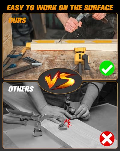 EWORK Bench Dog Clamp, 3/4" Bench Dog Hole Clamp, Up to 155 Lbs Clamping Force Bench Clamps for Woodworking, Adjustable Hold Down Clamp with EWORK