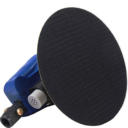 YELWAY 6" Air Palm Random Orbital Sander, Dual Action Pneumatic Polisher Speed Adjustable Grinding Sanding w/Pad YELWAY