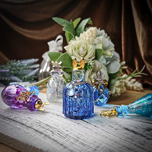 Small Bottle Container and Stopper UV Resin Epoxy Silicone Mold Jewelry Casting 6 Trays Set with Manual FUNSHOWCASE