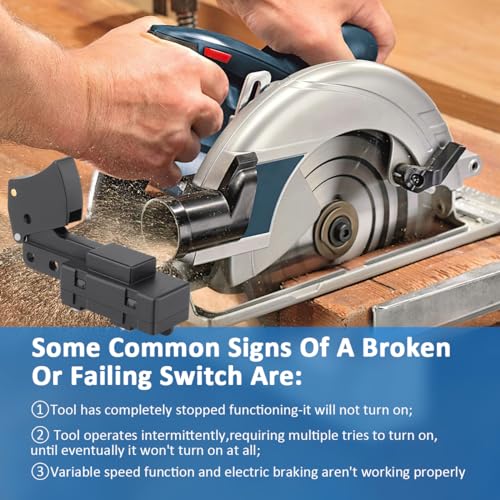 EAGLEGGO SW77 Trigger Switch Replacement Part for Replaces Skil Bosch Circular Saw 2610321608 HD77 or HD77M, Ryobi & Ridgid 760245002 Electric Saw EAGLEGGO