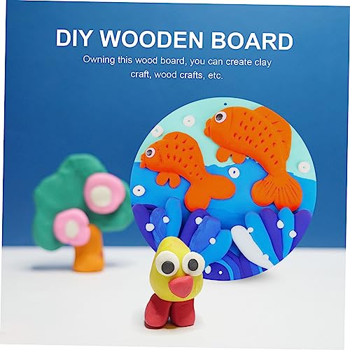 VOSAREA 1pc DIY Planks Unfinished Wood Sign Wood Slabs Ornament Crafts Christmas Wood Slice Unfinished Wood Shield Plaque Unfinished Wood Slices VOSAREA