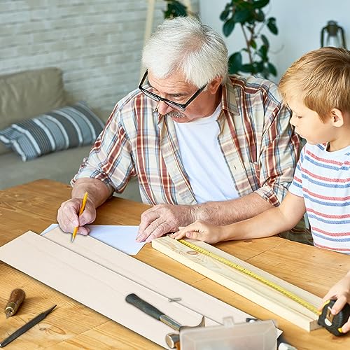 24 Pack Basswood Sheets for Crafts 12 x 4 x 1/8 Inch-3 mm Thick Unfinished Plywood Sheets Thin Craft Wood Sheets Boards for Drawing,Painting, Wood AWIZOM