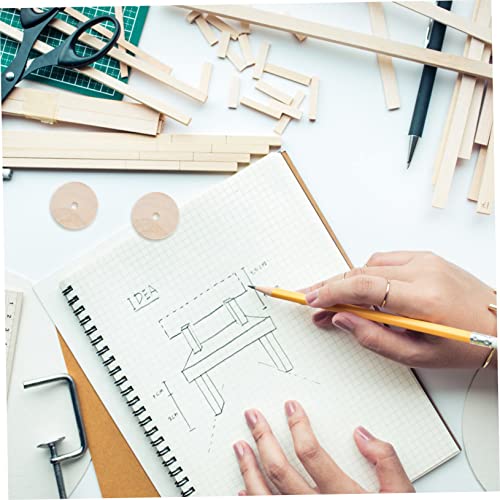 VILLCASE 100 Pcs Log Wheel DIY Toy Car Wheels Small Wheels for Projects Model Building Kits 1/4 Dowel Rod Unfinished Wood Wheels Cars Accessories VILLCASE