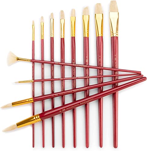 Royal Brush Manufacturing Royal and Langnickel Zip N' Close 12-Piece Brush Set, Firm White Bristle Royal Brush Manufacturing Company