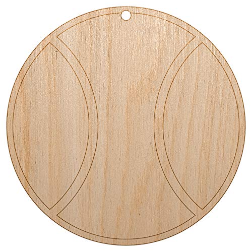 Tennis Ball Unfinished Craft Wood Holiday Christmas Tree DIY Pre-Drilled Ornament Sniggle Sloth