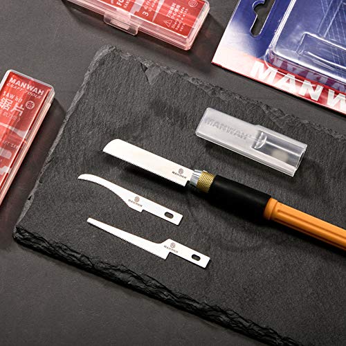 Mini Hand Saw Model Tools Modelling Knife Hobby DIY Craft Razor Saw Hacksaw Tool Kit with 9 Pieces Craft Blades for Hand Cutting Tree Limbs and Honoson