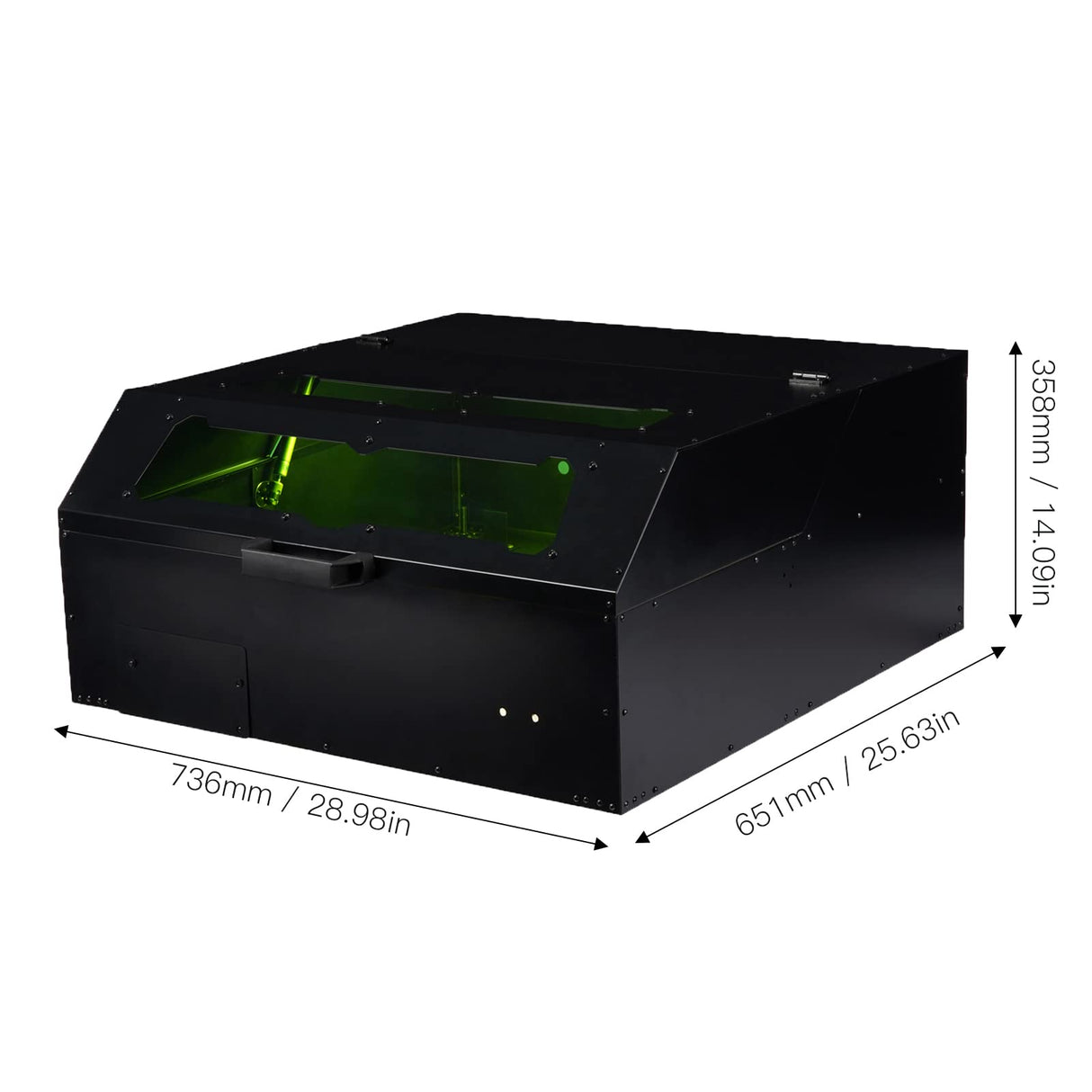 Laser Engraver Enclosure, Laser Cutting Machine Cover Laser Cutter Cover Cutter Engraving Cutting Machine Protective Cover for A5 Series AUNMAS