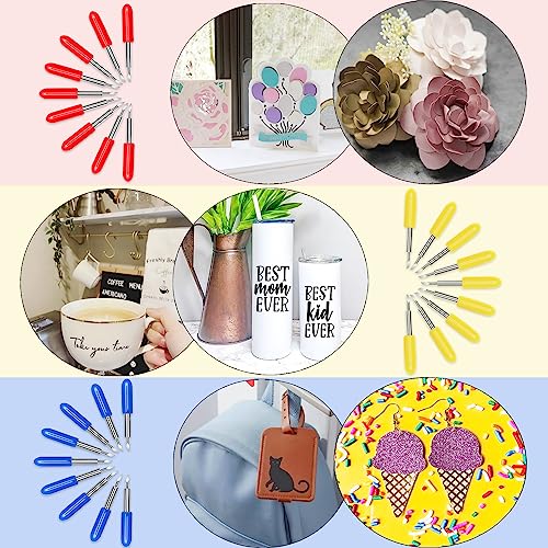 THANMAO 40 Pcs Replacement Blades Compatible with Explore Air 2/Air 3 /Maker/Maker 3 Cutting Machines - includ 10PCS Fine-Point Blades, 20PCS THANMAO