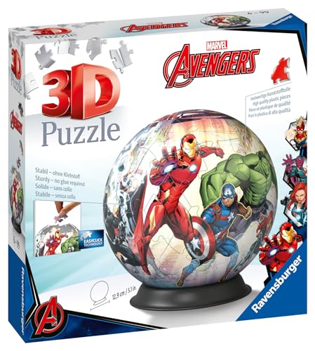 Ravensburger Marvel Avengers 3D Jigsaw Puzzle for Kids Age 6 Years Up - 72 Pieces - No Glue Required Ravensburger