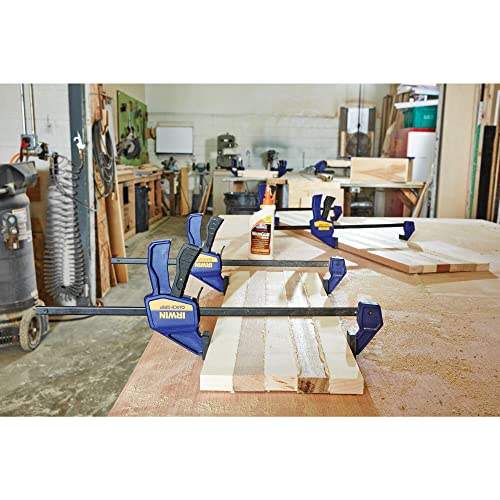 IRWIN QUICK-GRIP Bar Clamp, One-Handed, Micro, 4-1/4-Inch (1964746) , Yellow IRWIN