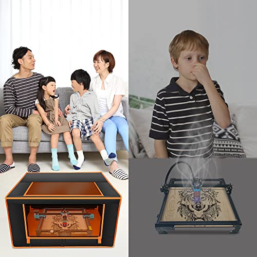Twotrees Laser Engraver Enclosure, Fireproof and Dustproof Protective Cover for Most Laser Engraving Machine, Insulates Against Smoke and Odor, Noise Twotrees