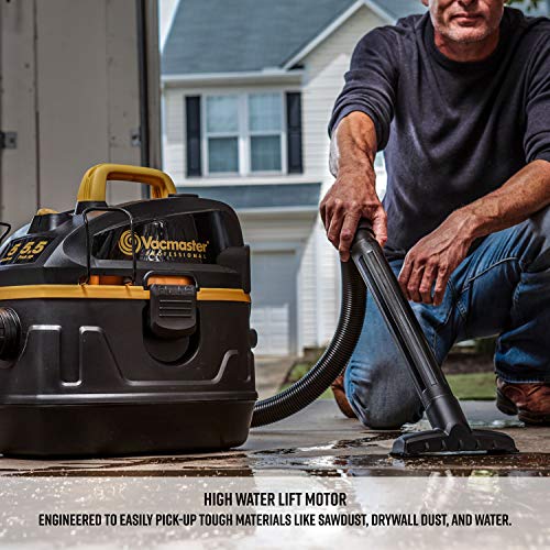 Vacmaster Professional - Professional Wet/Dry , 5 Gallon, Beast Series, 5.5 HP 1-7/8" Hose Jobsite Vac (VFB511B0201), Black Vacmaster