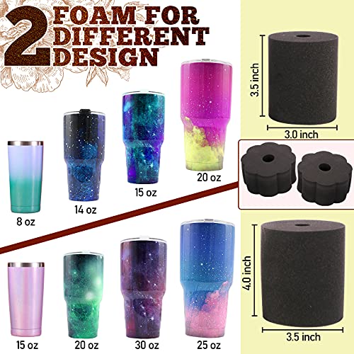 Alloytop Cup Turner Kit with Epoxy Resin kit for Beginner - Stainless Steel Turners Tumblers Machine Tool Art DIY Supplies Glitters Silicone Pads Alloytop