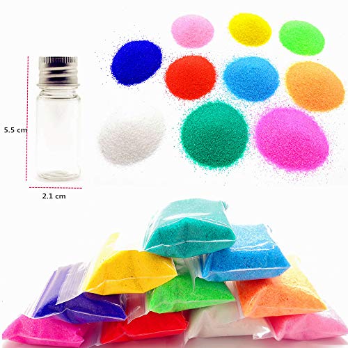 Guaishou DIY Sand Art and Crafts Kit Wishing Bottles Colorful Sands Beach Sea Shells Message Paper Guaishou