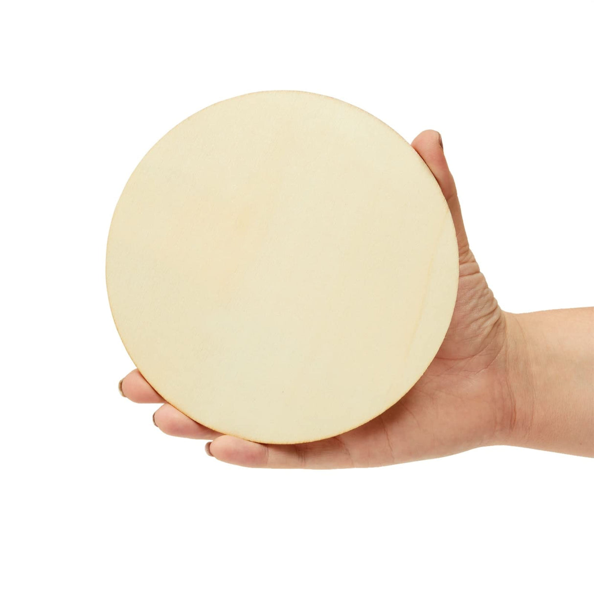 Juvale 12 Pack 6 Inch Unfinished Wood Circles for Crafts, Blank Cutout Slices for Wood Burning, Engraving, Round Wooden Discs for DIY Coasters, Art Juvale
